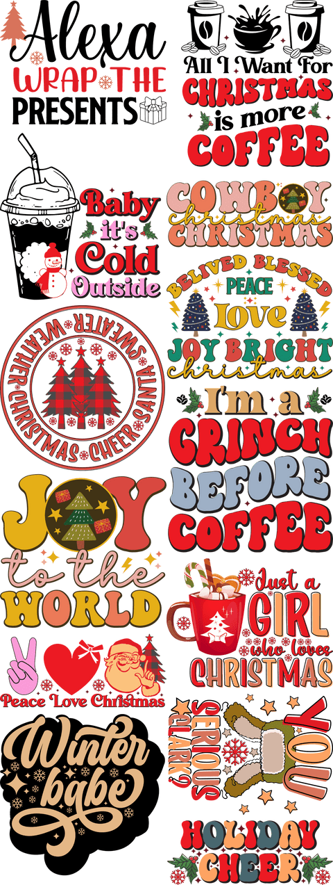 Christmas Gang Sheet Type 1 - NextDayDTF